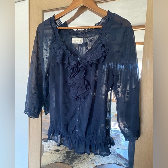 Abercrombie & Fitch Tops - Abercrombie and Fitch sheer blouse